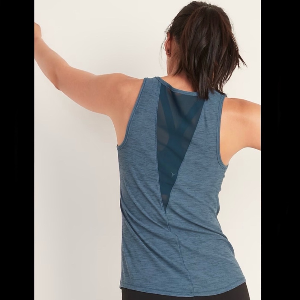 Mesh-Back Tank Top